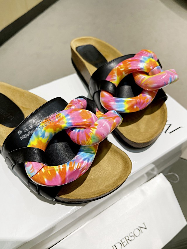 JW Anderson Chain Loafer穆勒透明樹脂扣穆勒鞋 女士半拖鞋 dx3461